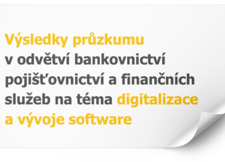 Výsledky průzkumu o stavu digitalizace a vývoje softwaru v bankovnictví a finančních službách 2021